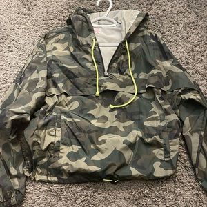Camo Rainproof Material Coat.